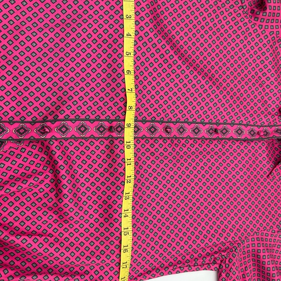 NWT vineyard vines Long Sleeve Silk Blend Twill Midi Shirtdress in Diamond Sz M - Picture 13 of 14